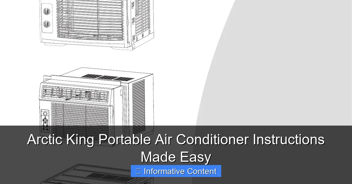 Arctic King Portable Air Conditioner Instructions Made Easy