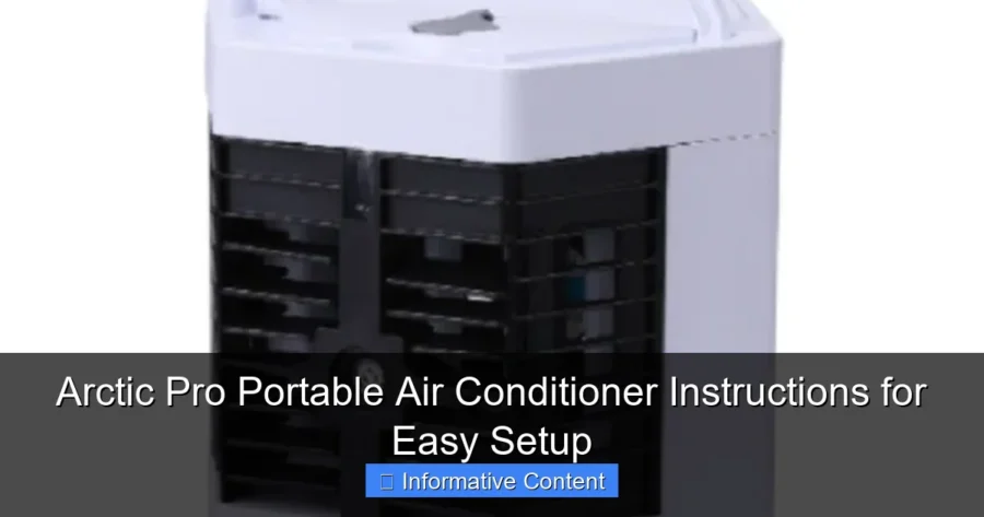 Arctic Pro Portable Air Conditioner Instructions for Easy Setup