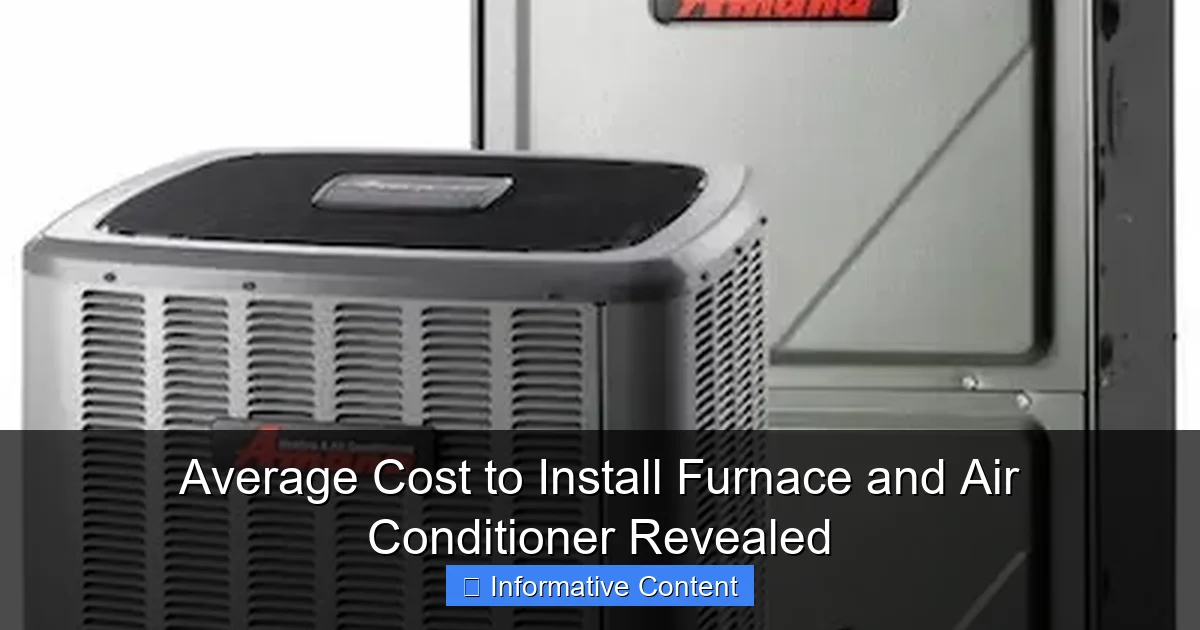 Average Cost to Install Furnace and Air Conditioner Revealed