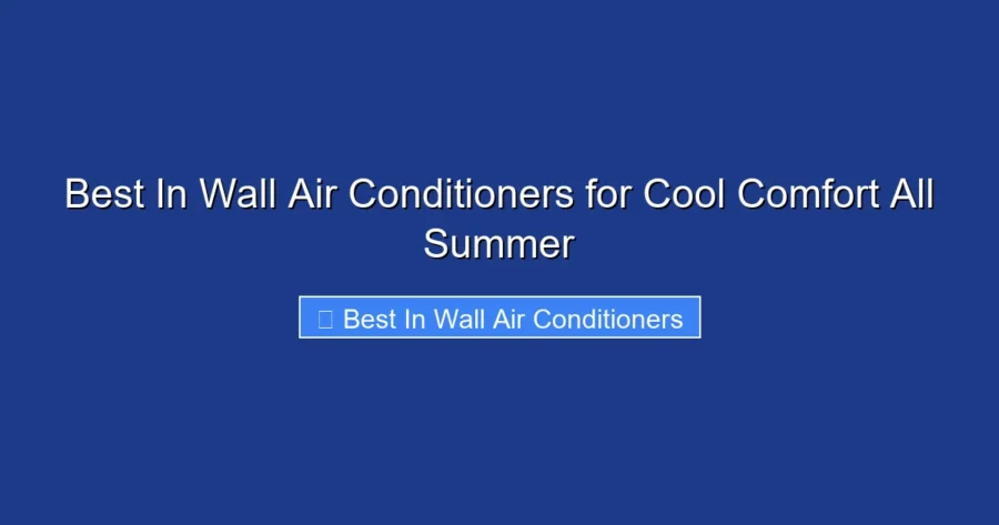 Best In Wall Air Conditioners for Cool Comfort All Summer