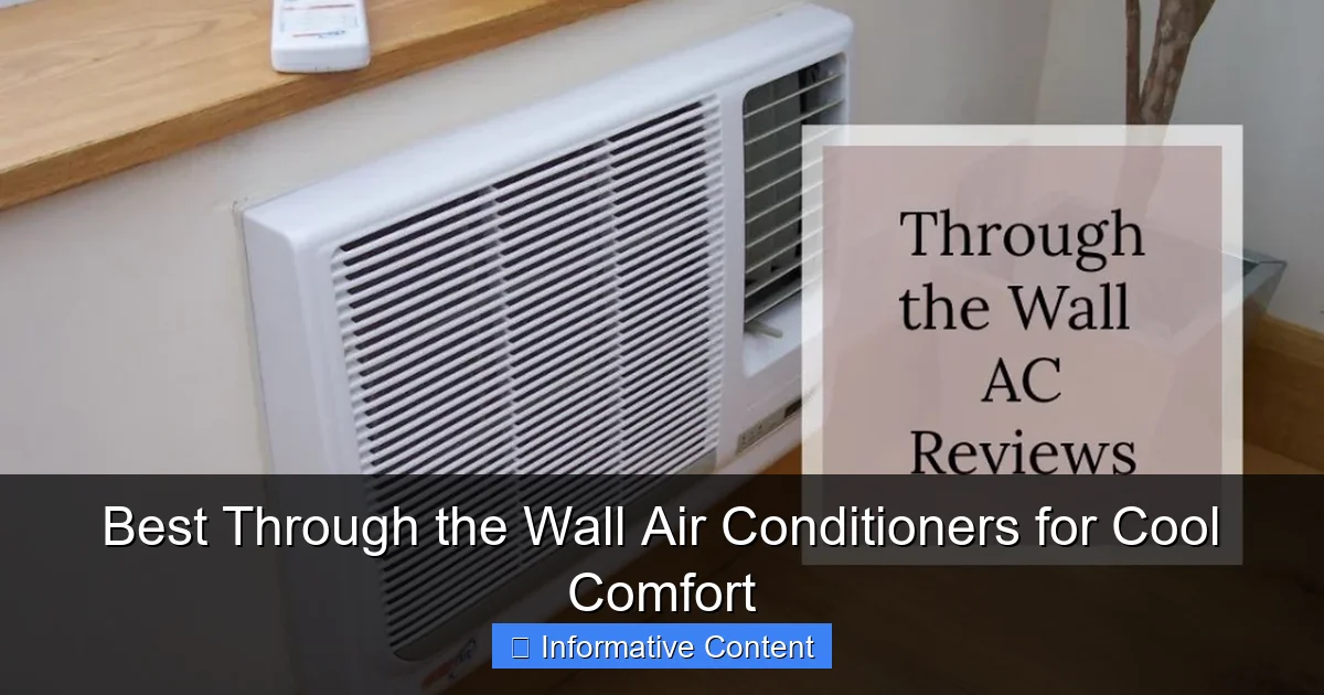 Best Through the Wall Air Conditioners for Cool Comfort