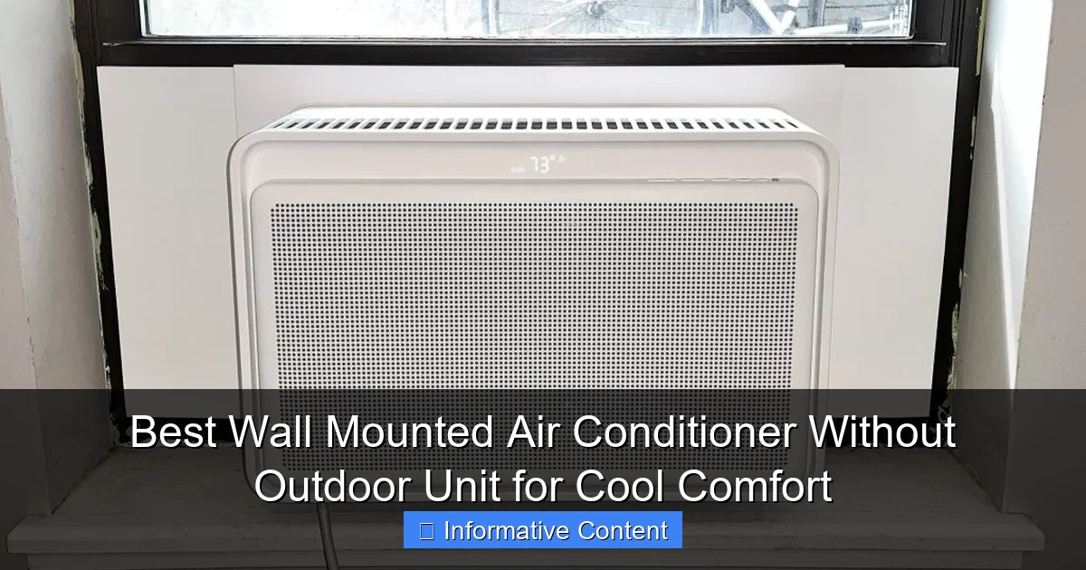 Best Wall Mounted Air Conditioner Without Outdoor Unit for Cool Comfort
