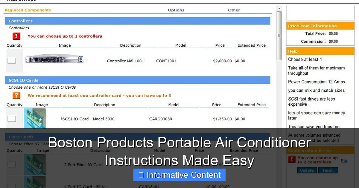 Boston Products Portable Air Conditioner Instructions Made Easy