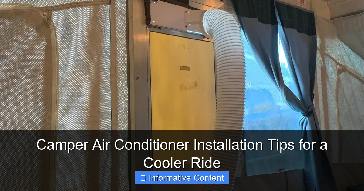 Camper Air Conditioner Installation Tips for a Cooler Ride