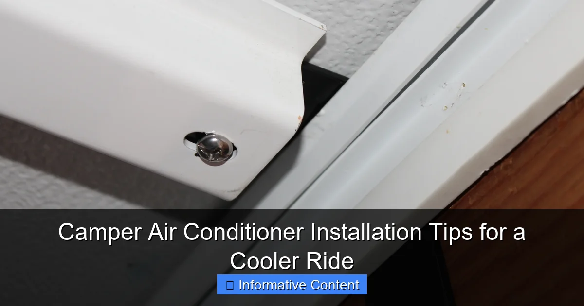 Camper Air Conditioner Installation Tips for a Cooler Ride