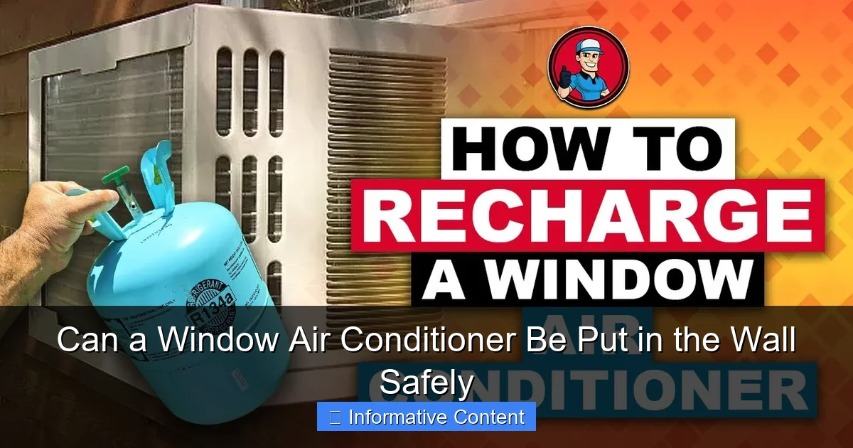 Can a Window Air Conditioner Be Put in the Wall Safely