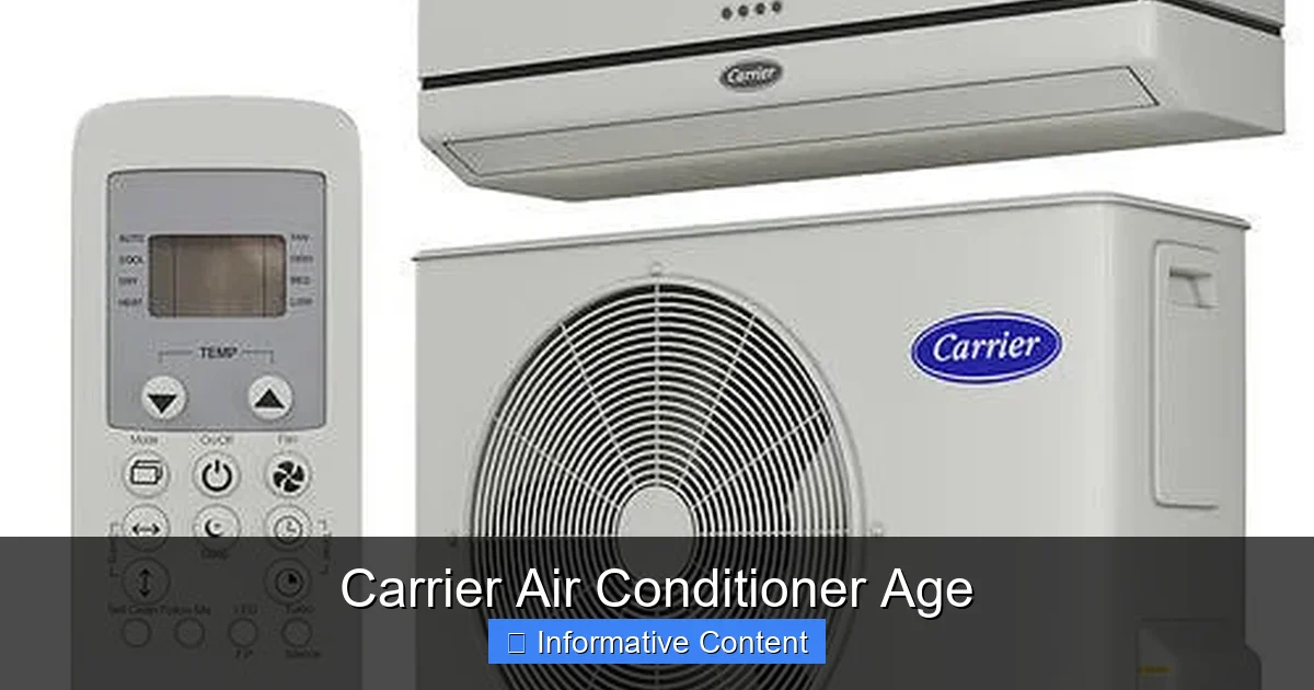 Carrier Air Conditioner Age