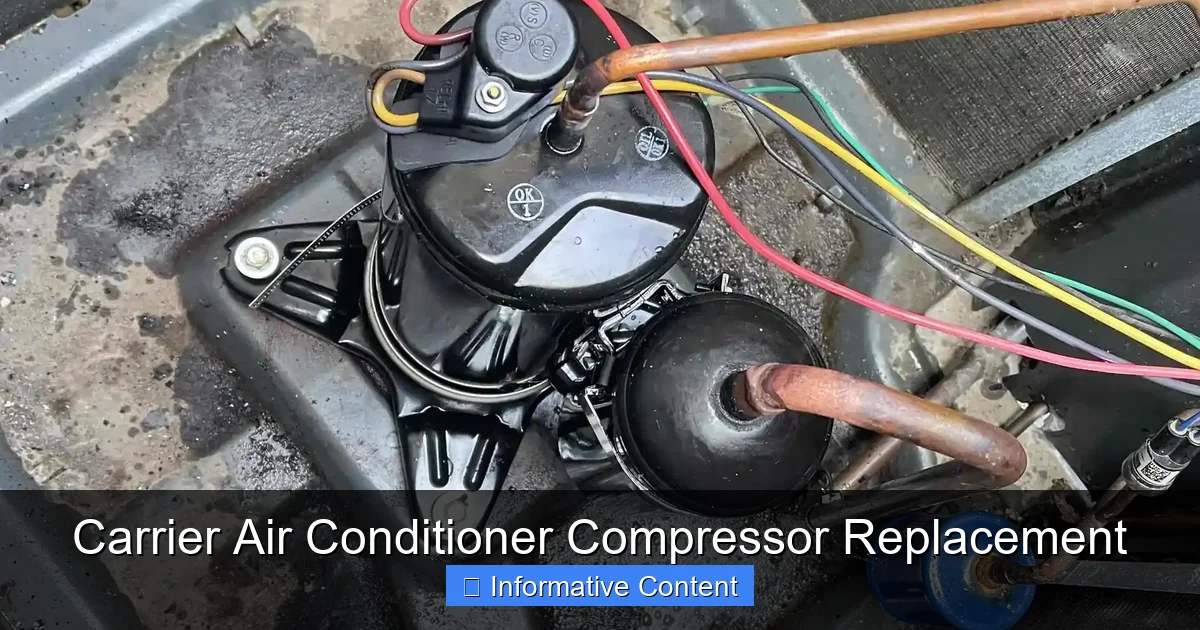 Carrier Air Conditioner Compressor Replacement