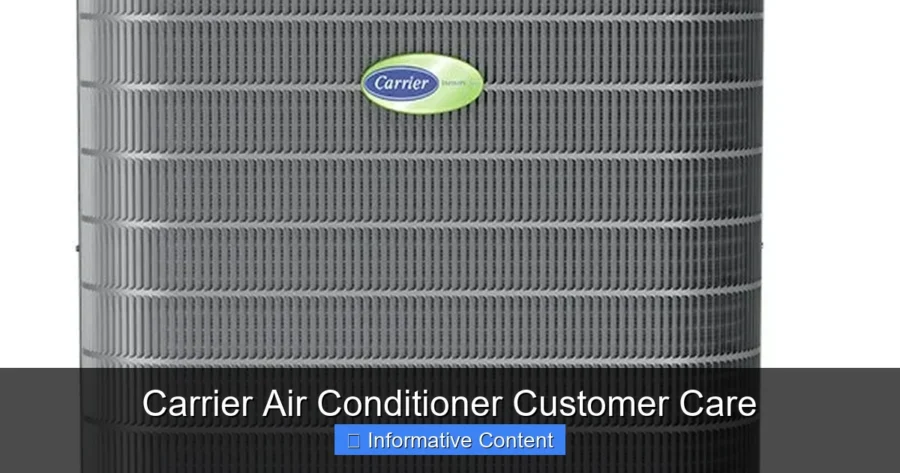 Carrier Air Conditioner Customer Care