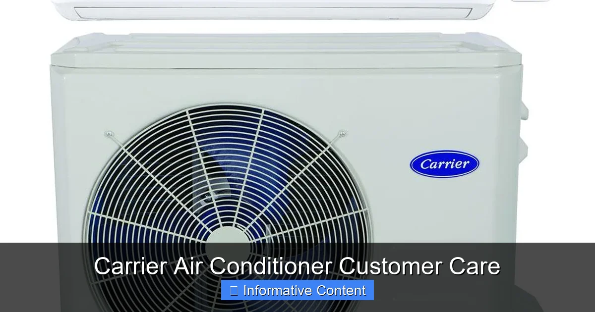 Carrier Air Conditioner Customer Care