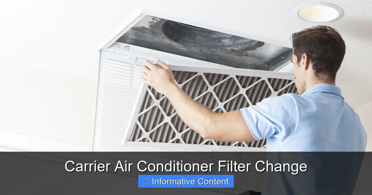 Carrier Air Conditioner Filter Change