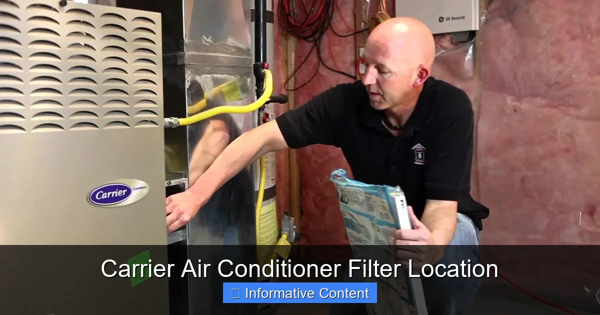 Carrier Air Conditioner Filter Location