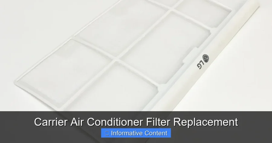 Carrier Air Conditioner Filter Replacement
