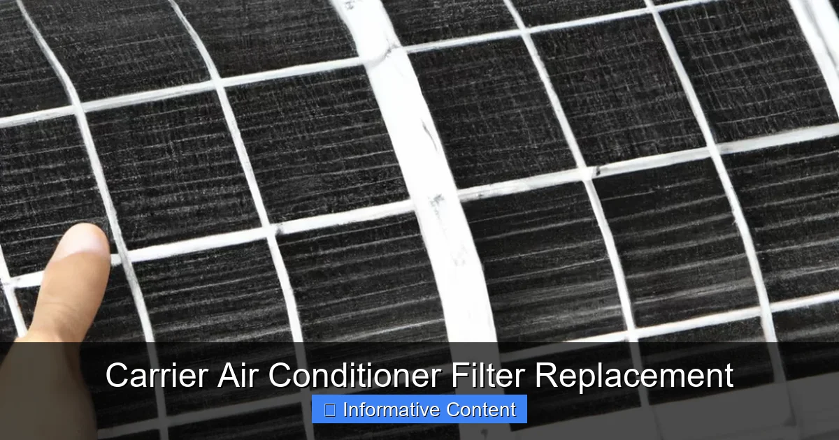 Carrier Air Conditioner Filter Replacement