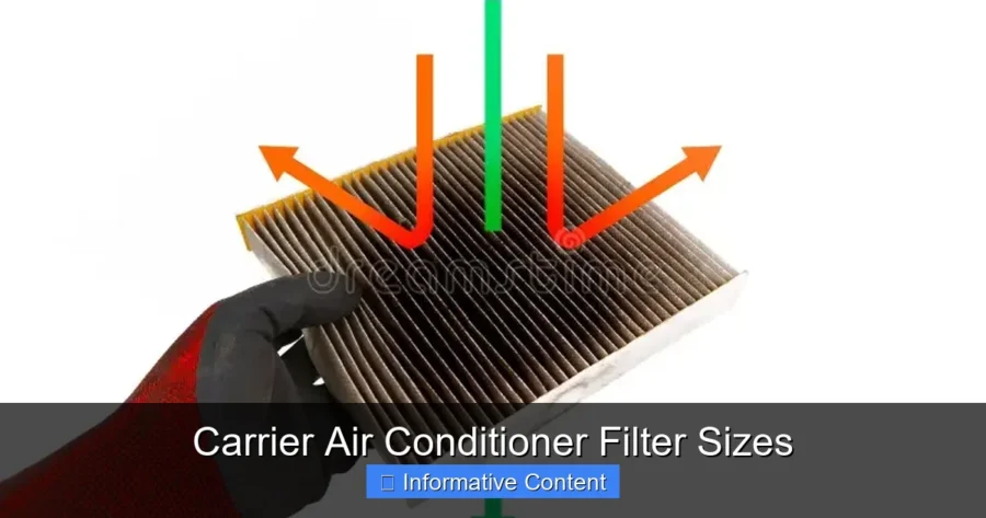 Carrier Air Conditioner Filter Sizes