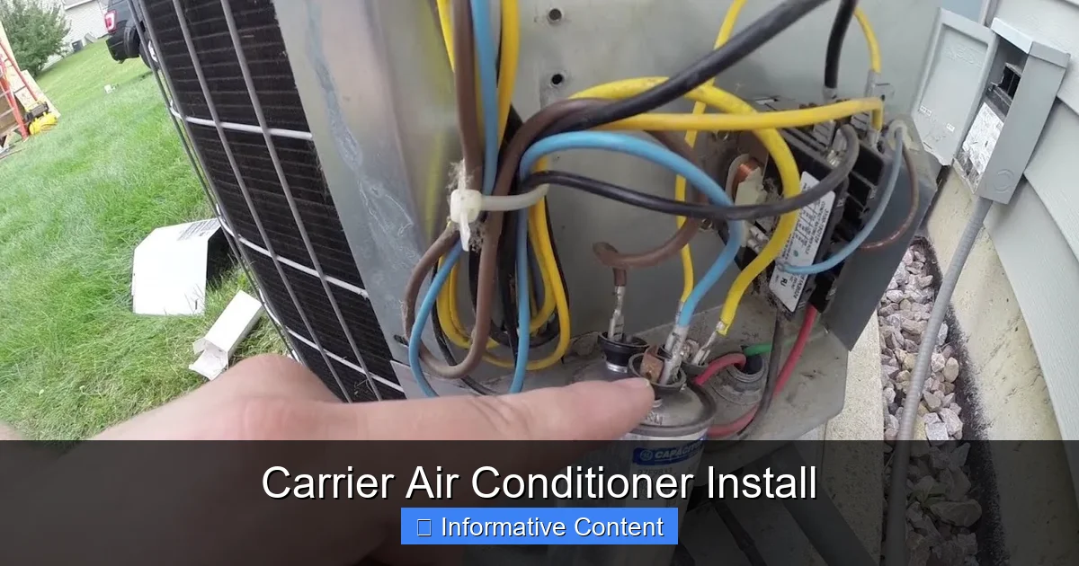 Carrier Air Conditioner Install