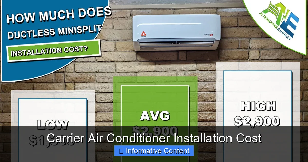 Carrier Air Conditioner Installation Cost
