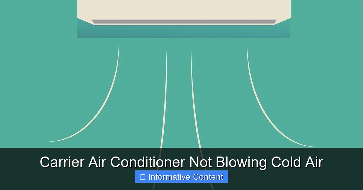 Carrier Air Conditioner Not Blowing Cold Air