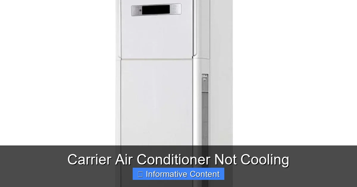 Carrier Air Conditioner Not Cooling