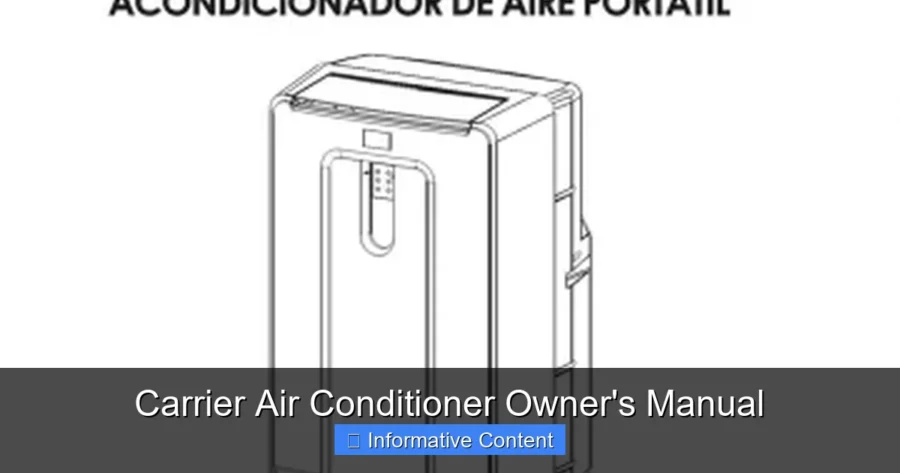 Carrier Air Conditioner Owner's Manual