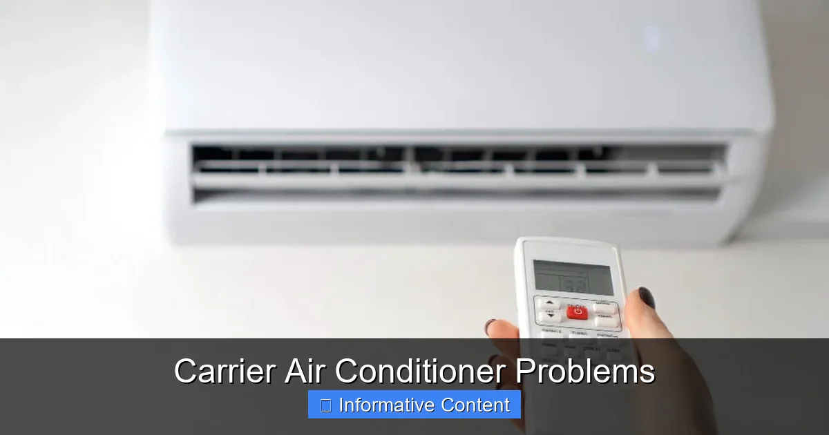 Carrier Air Conditioner Problems