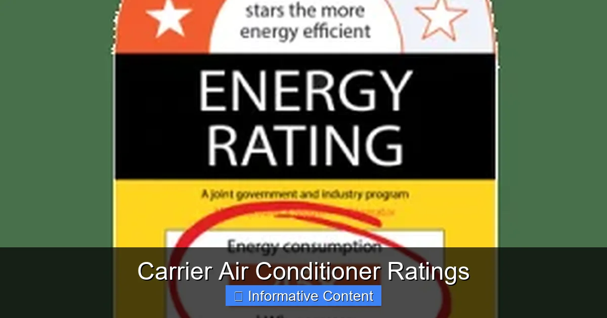 Carrier Air Conditioner Ratings