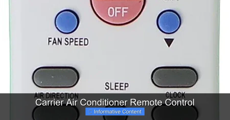 Carrier Air Conditioner Remote Control