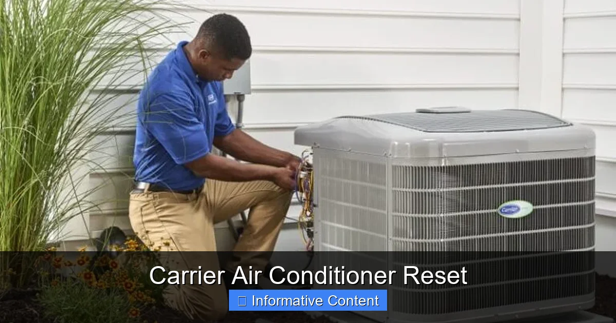 Carrier Air Conditioner Reset