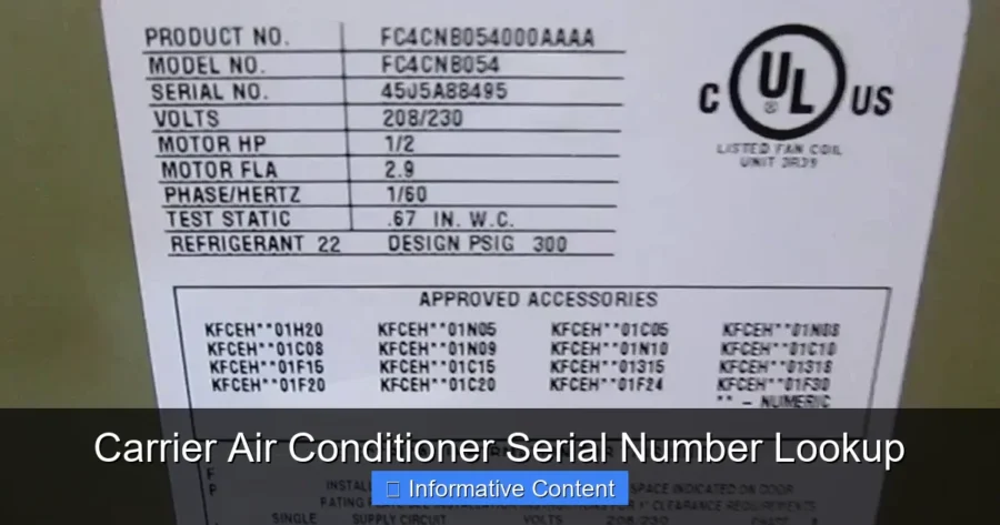 Carrier Air Conditioner Serial Number Lookup