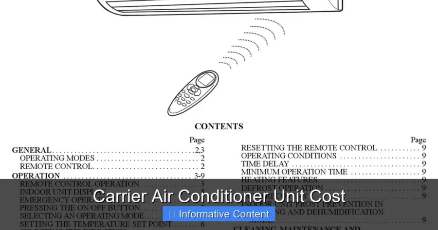 Carrier Air Conditioner Unit Cost