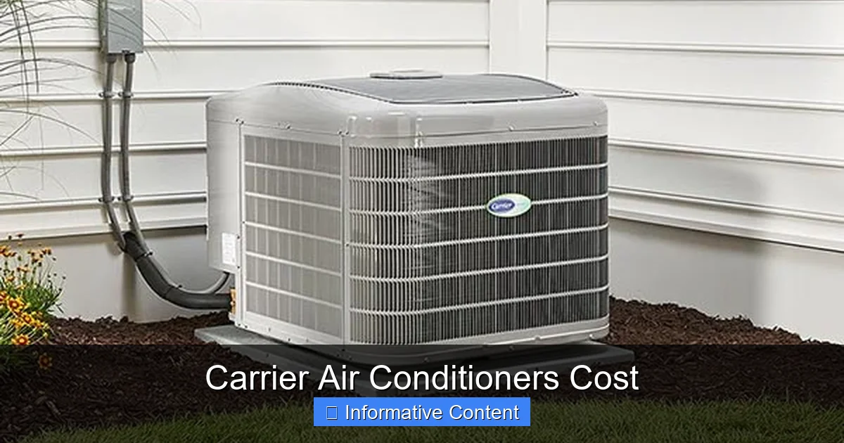 Carrier Air Conditioners Cost