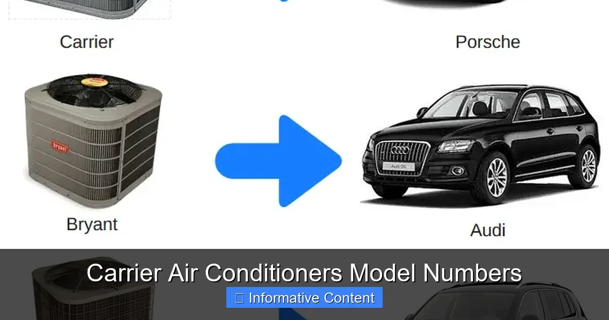 Carrier Air Conditioners Model Numbers