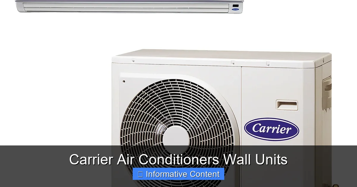 Carrier Air Conditioners Wall Units