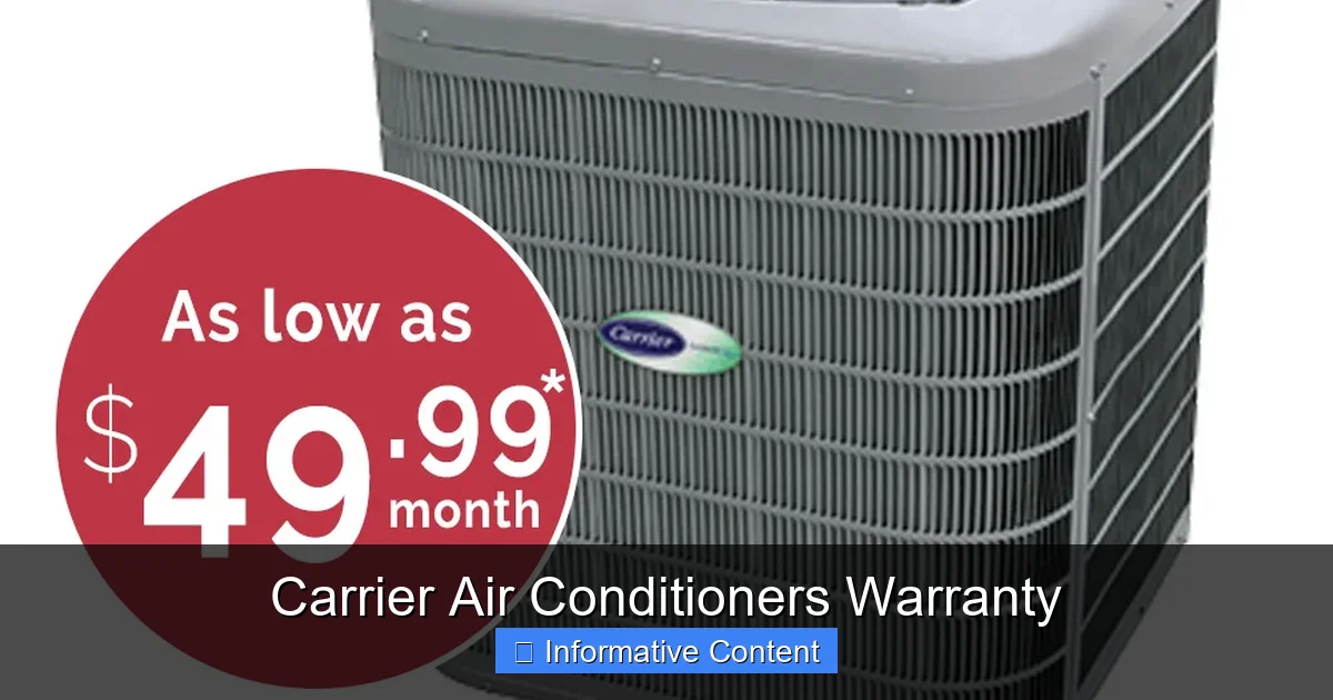 Carrier Air Conditioners Warranty