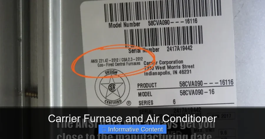 Carrier Furnace and Air Conditioner