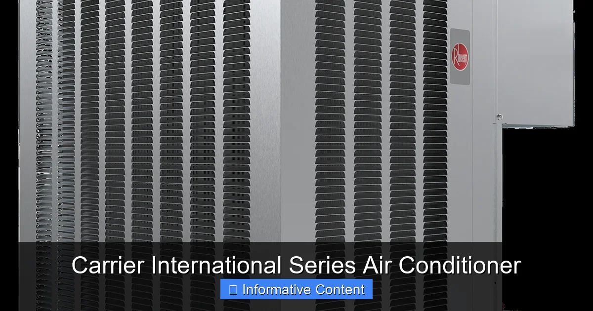 Carrier International Series Air Conditioner