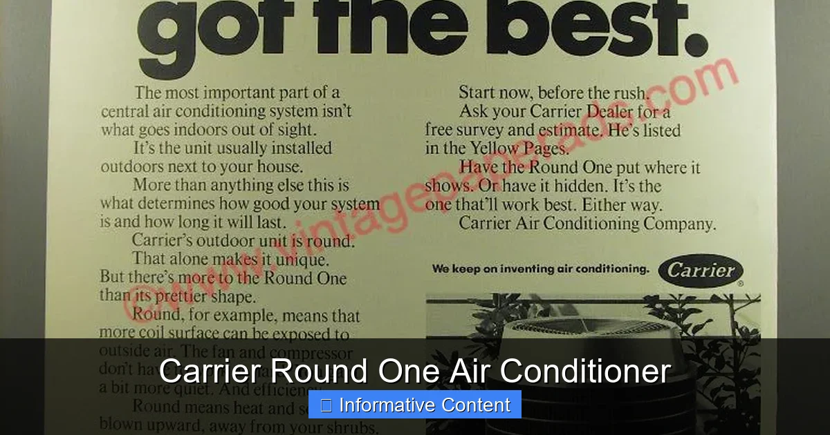 Carrier Round One Air Conditioner