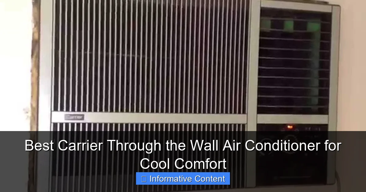Best Carrier Through the Wall Air Conditioner for Cool Comfort
