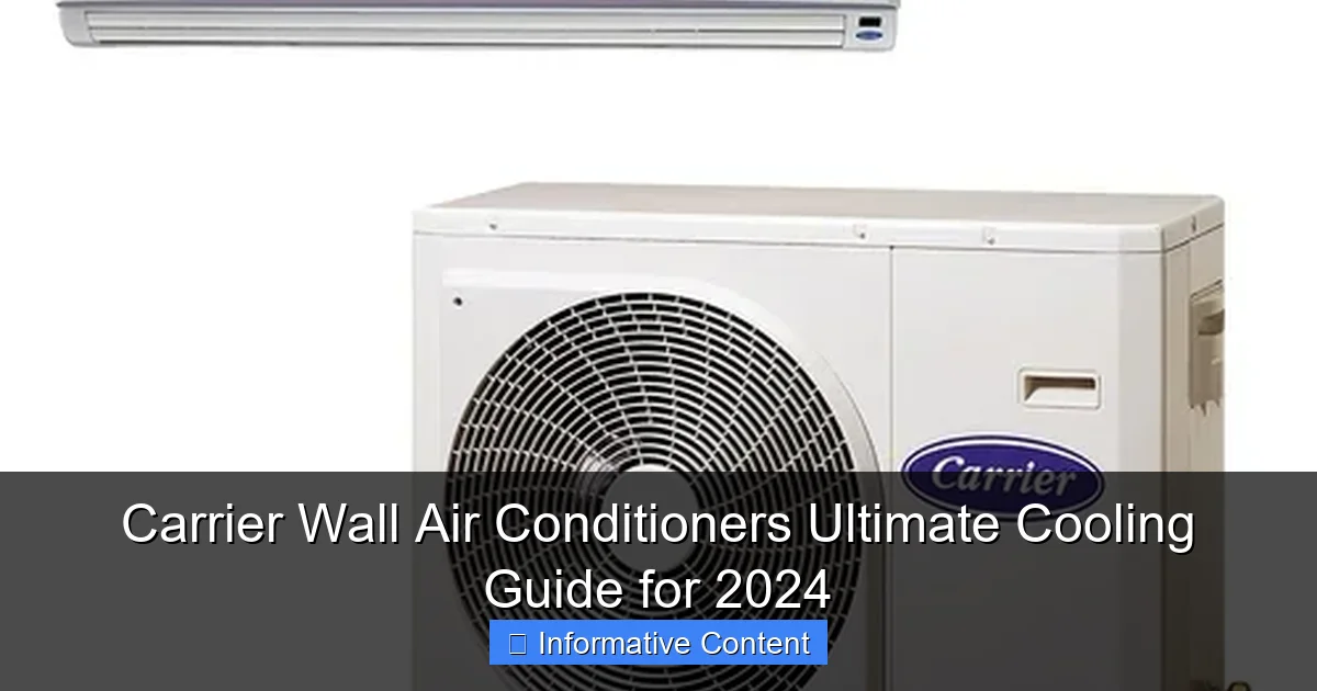 Carrier Wall Air Conditioners Ultimate Cooling Guide for 2024