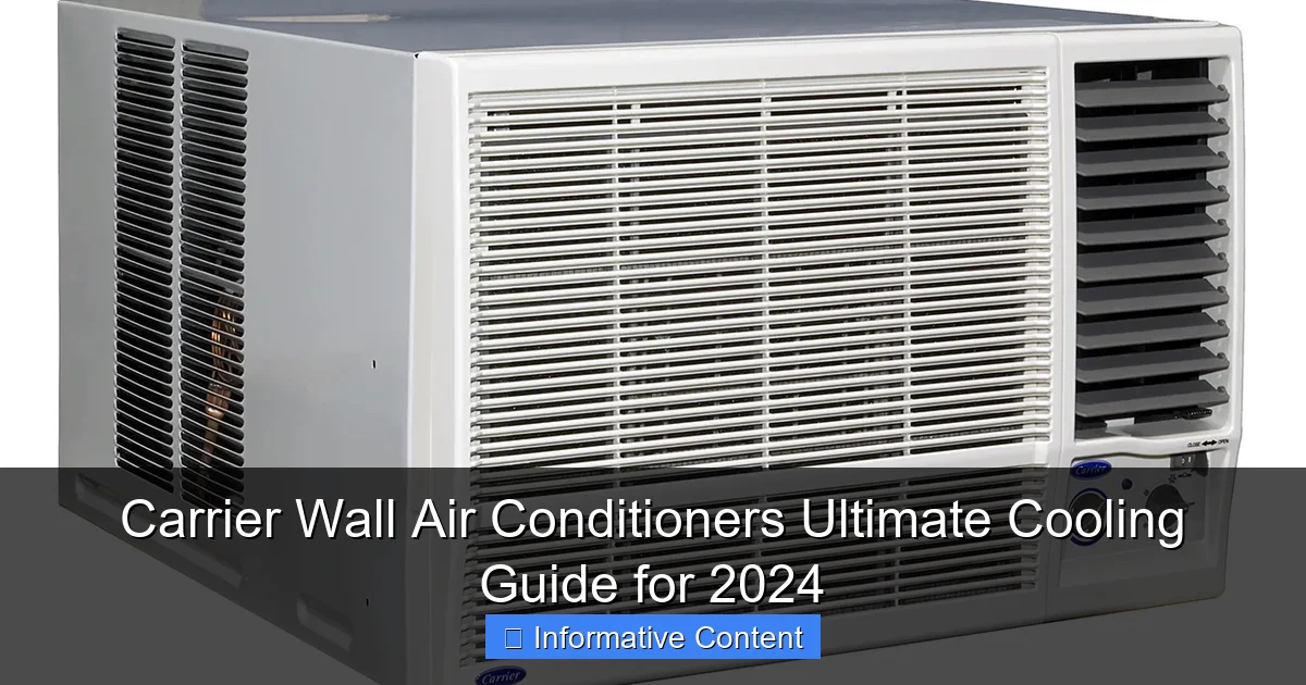 Carrier Wall Air Conditioners Ultimate Cooling Guide for 2024