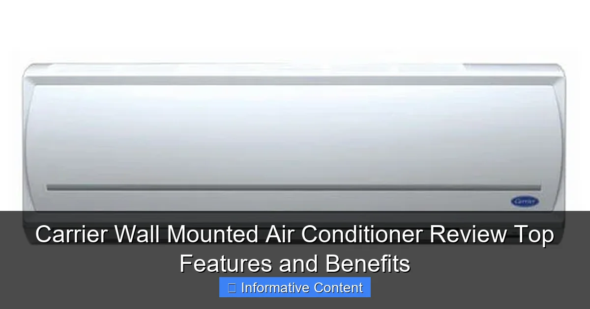 Carrier Wall Mounted Air Conditioner Review Top Features and Benefits