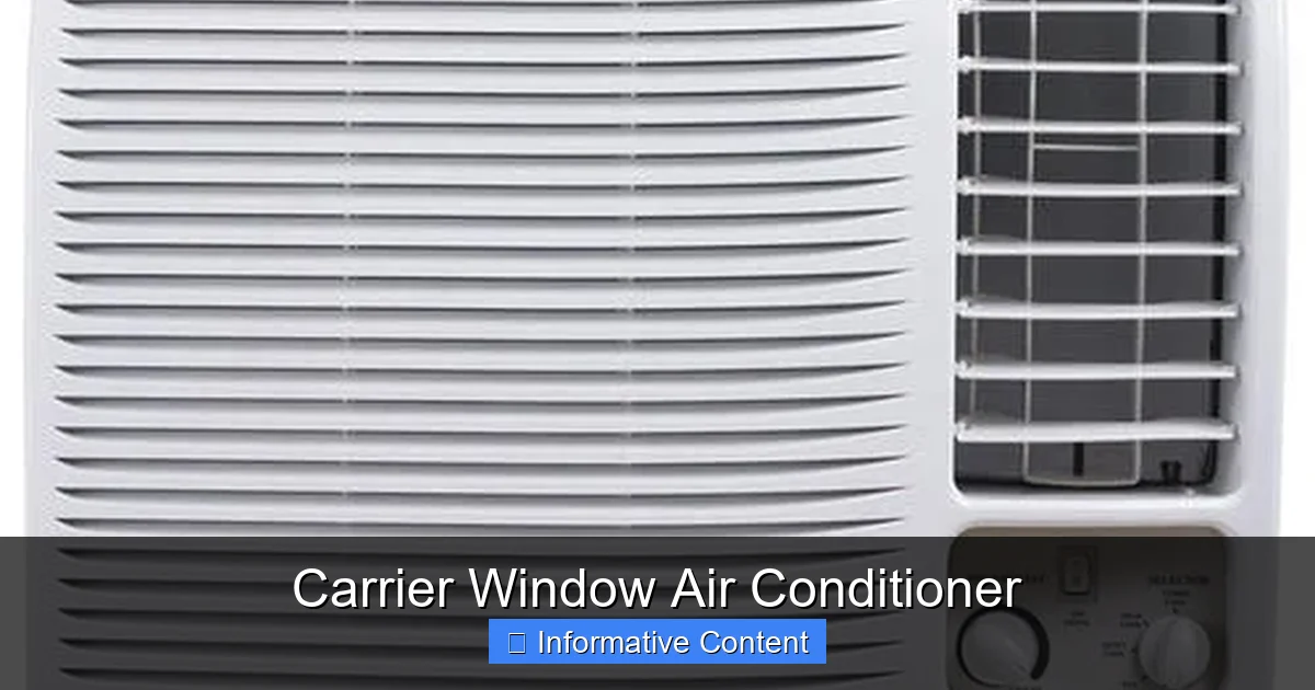 Carrier Window Air Conditioner