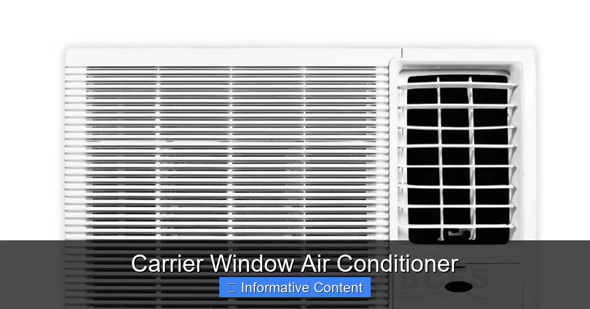 Carrier Window Air Conditioner