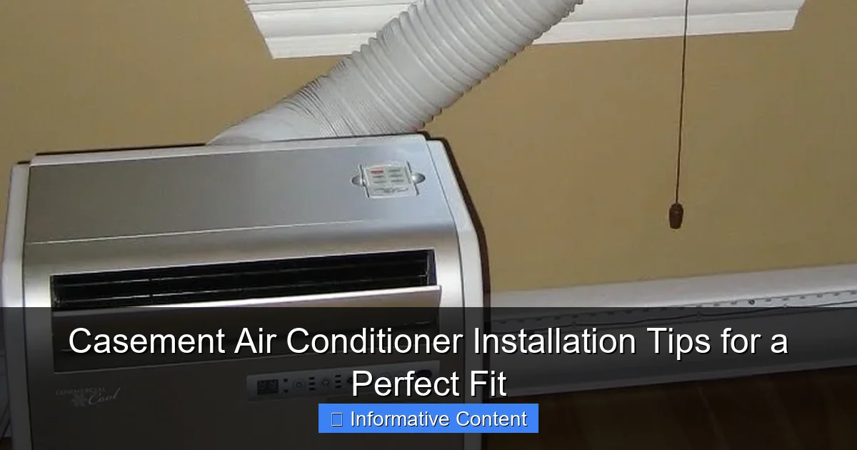 Casement Air Conditioner Installation Tips for a Perfect Fit