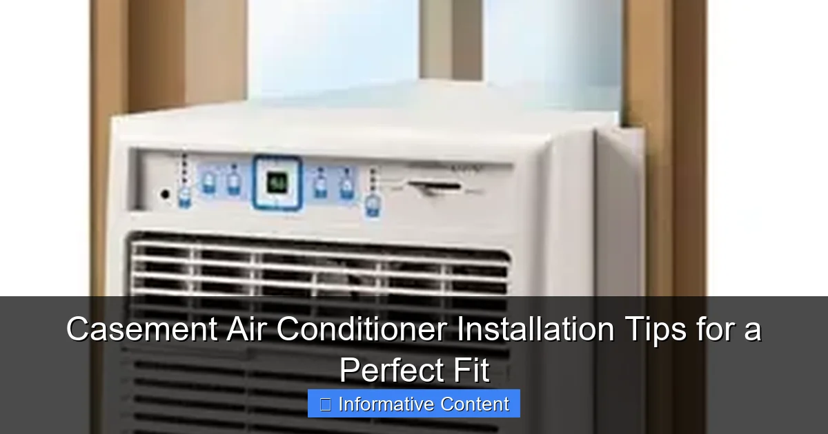 Casement Air Conditioner Installation Tips for a Perfect Fit