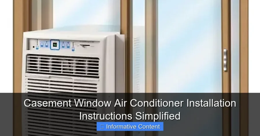 Casement Window Air Conditioner Installation Instructions Simplified