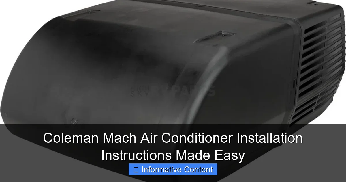 Coleman Mach Air Conditioner Installation Instructions Made Easy