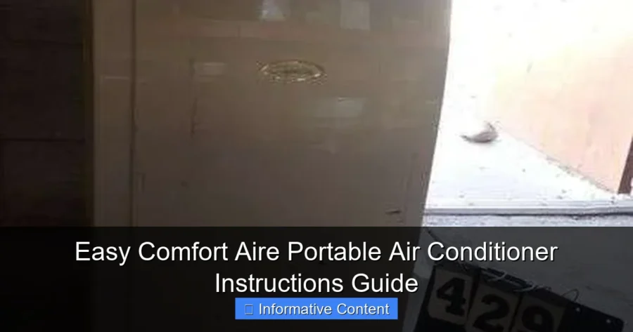Easy Comfort Aire Portable Air Conditioner Instructions Guide