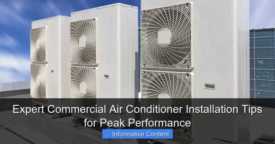 Expert Commercial Air Conditioner Installation Tips for Peak Performance
