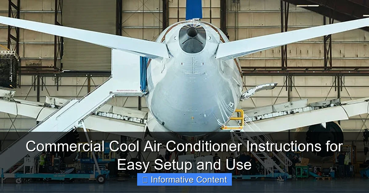 Commercial Cool Air Conditioner Instructions for Easy Setup and Use